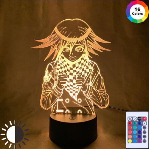 3D LED Danganronpa V3 Killing Harmony LED USB Night Light Game Lamp Kokichi Oma for Bedroom Decor Kids Gift Kokichi Oma Light