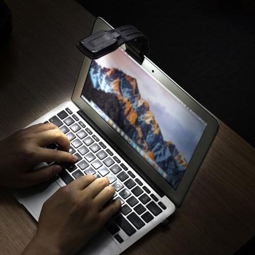 4pcs DC5V 4LED Reading Book Light Lamp USB Powered Operated 4 Levels Adjustable Brightness Dimmable Flexible Bendable