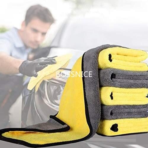 6 PCS Dry Towel for Cars Microfiber Extra Thick Cleaning Cloths Car Drying Towel Car Detailing Buffing PolishingTowel 800GSM