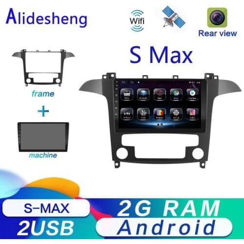 2GB RAM 9'' Android 8.1 For Ford S-Max Ford S Max 2006 2007 2008 2013 2014 2015 Car DVD Multimedia Player radio Navigation GPS