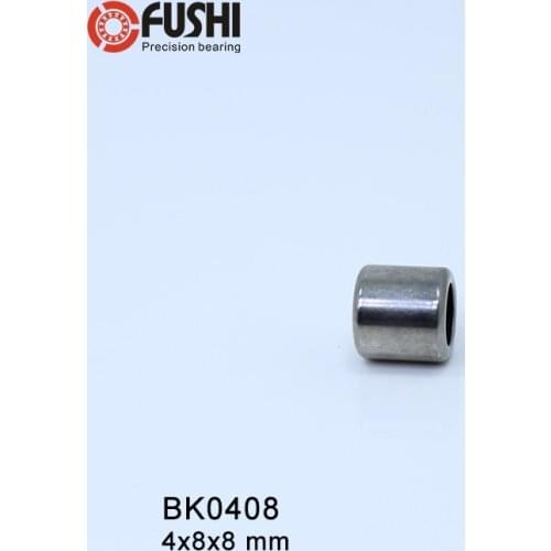 BK0408 Needle Bearings 4*8*8 mm ( 10 Pcs ) Drawn Cup Needle Roller Bearing BK040808 Caged Closed ONE End 5941/4
