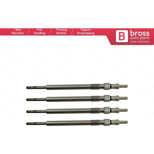 Bross Auto Parts BGP48-1 4 Pcs Heater Glow Plugs GX4126, 0100276002 for Citroen Peugeot Volvo Jaguar Land 2.4-2.7-3.6