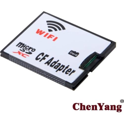 Chenyang WIFI Adapter Memory Card TF Micro SD to CF Compact Flash Card Kit for Digital Camera