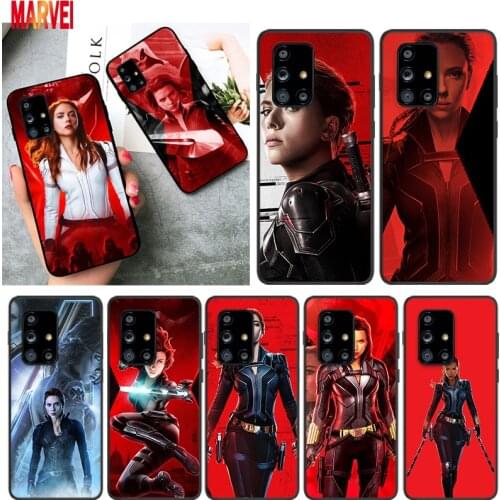 Black Widow Marvel For Samsung A72 A52 A02 S A32 A12 A42 A51 A91 A81 A71 A41 A31 A21 S A11 A01 UW Black Phone Case Cover