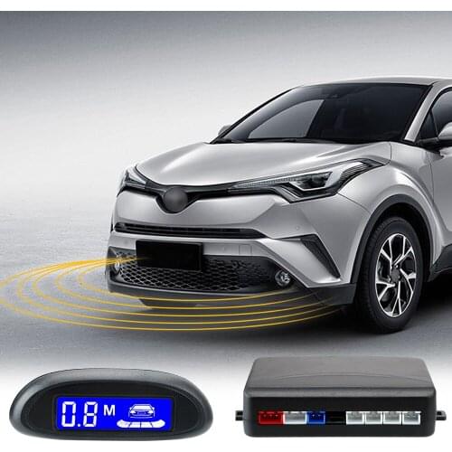 12V Digital Car Parktronic Parking Sensors System Cars Reversing Radar Buzzer Detector Kit Off Road 4x4 SUV RV Auto Accessories