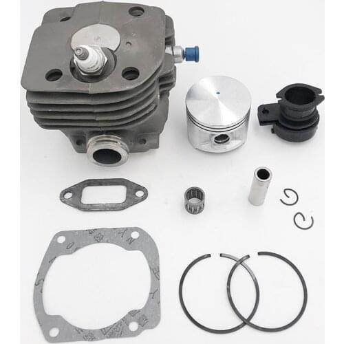 Chainsaw Engine Motor Parts 50mm Cylinder Piston Intake Manifold Decompression Valve Kit For HUSQVARNA 365 371 372 XP 362