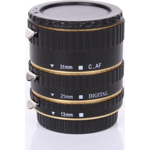 Golden Metal Auto Focus Macro Automatic Extension Tube for Canon EF-S Lens for Kenko