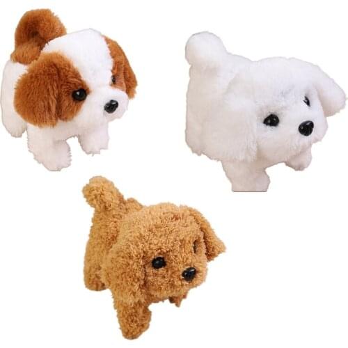 425F Walking, Barking, Wagging Tails, Interactive Toy Dogs for Kids Plush Puppy Toy