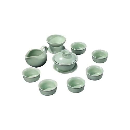 Ceramic Tea Set Ru kiln Simple Household Teapot Teacups Fair Cup Teaware Chinese Kung Fu Black Tea Da Hong Pao Tea Sets Gift