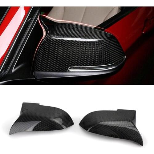 Artudatech Carbon Fiber Rearview Mirror Cover Caps For BMW Series F20 F21 F22 F30 F32 F36 X1 F87 Accessories
