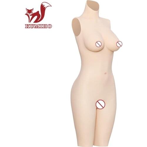 KUMIHO 5G G Cup Crossdressing Men Suit Silicone Bodysuit Vagina Bodysuit fake Buttocks fake Pussy for Drag Queen Crossdresser