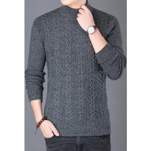 Men Sweaters Pullover Fashion Winter Autumn Homme Slim Keep Warm Smart Casual Male Sweaters Bottoming shirt V-Neck