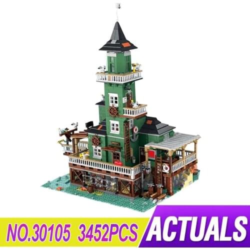 New UG-30105 MOC Fishing House wharf 3452pcs Modular Building Blocks Bricks Educational Puzzle Toy Christmas Gifts