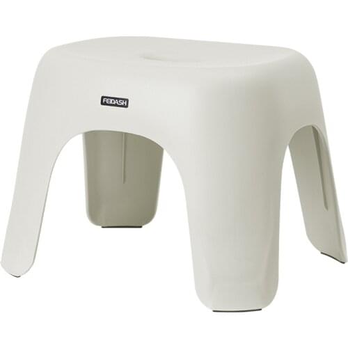 Plastic bathroom stool, solid color child seat, thickened shoe-changing stool, special stool for kindergarten