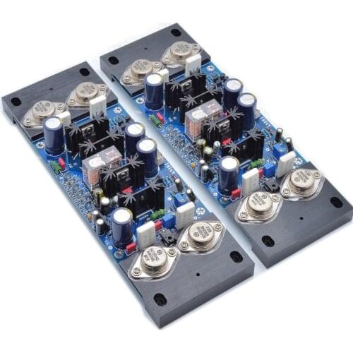 HiFi Fever Gold Sealed Tube MJ15024 MJ15025 Push MJE15033 MJE15032 Audio Amplifier Board 200W High Power With Protection Circuit