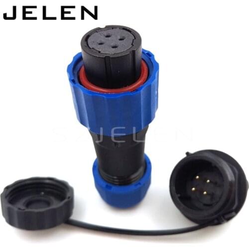 SD16 , IP68 4 pin panel mount connector, Waterproof and dustproof connector, LED outdoor installation cable power connector 4pin