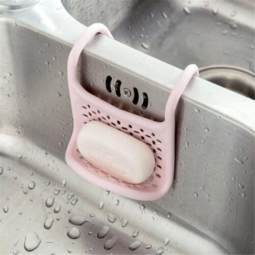 Kitchen Dishwasher Sponge Wipe Rack Dishwasher Brush Sponge Drain Drying Rack Wall Hooks Accessories Storages Organizer