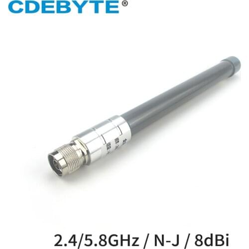 2.4GHz 5.8GHz Omni Fiberglass Antenna 8dBi N-J Outdoor Waterproof Omnidirectional Wifi Antenna for for Router Modem Aerial