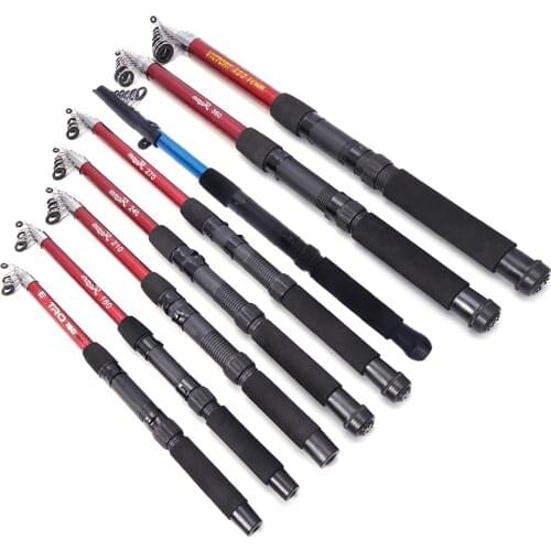 Fishing Rod Fiberglass Pole Casting 1.5-4.5m Tackle Telescopic Spinning Portable