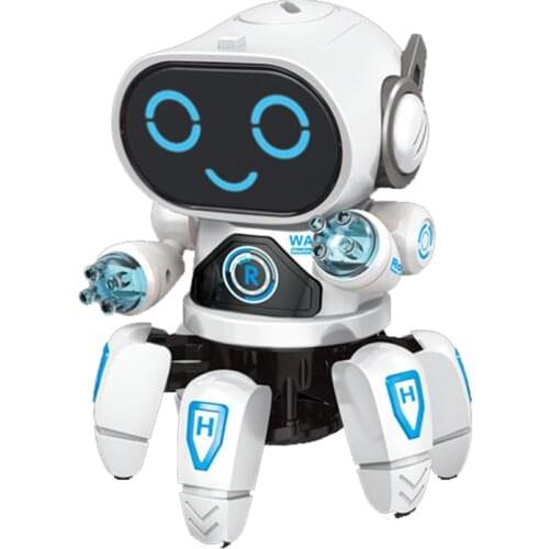 Smart Dancing Robot Electronic Walking Toys With Musical & LED Lighting Octopus Robot for kids Intelligent Cool Birthday Gift