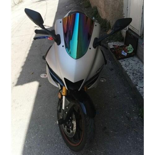 Windscreen For 2019 2020 Yamaha YZF-R25 YZF R25 YZF-R3 R3 Wind Screen Deflectors Windshield Smoke Iridium Chrome Transparent