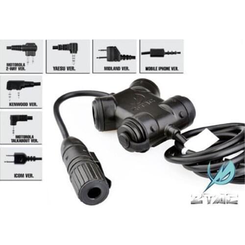 Z-Tactical Z130 SILYNX CLARUS PTT Tactical Airsoft Military Hunting Push To Talk Headset Accessory