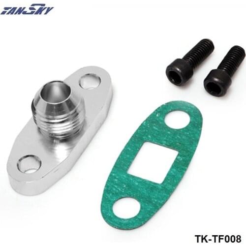Billet Turbo Oil Drain Return Flange 10AN For Garrett GT28 GT30 GT35 (Turbocharge Hole Szie:38mm M8 ) TK-TF008