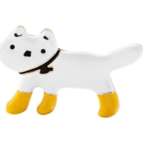 Womens Cartoon Animal Brooch Cute Alloy Cat Shaped Accessories Brooch For Women Wild Brooch Ewelry Gift For Women