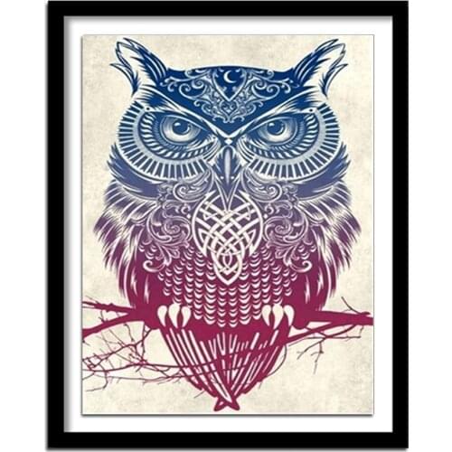 Diamant painting 5d diy diamond painting square Diamond embroidery animals owl diamond round buDD fullha 595DD full