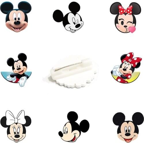 Disney Mickey Mouse Avatar Brooch Acrylic Brooch Mens Womens Enamel Brooch Unisex Universal Party Gift Fashion Icon Badge Pin