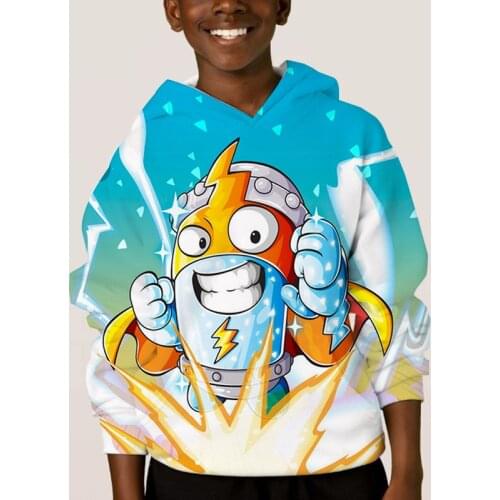 Super Zings Hoodie Kids Cute 3D Cartoon Sweatshirt Boy Girl Superzings Pullover New Children Harajuku Autumn Winter Tops