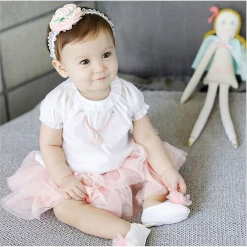 Baby Gauze Flower Hairband Hair Accessories 3 Colors Available Headband Infant Girl Hair Band Childern Hair Clips