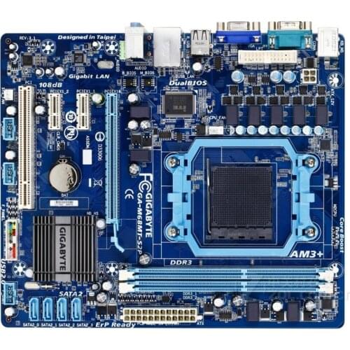 For Gigabyte GA-M68MT-S2P Original Used Motherboard M68MT-S2P Socket AM3 AM3+ DDR3 USB2.0 SATA2