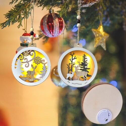 JOYSEVEN Wooden Christmas Decorations
