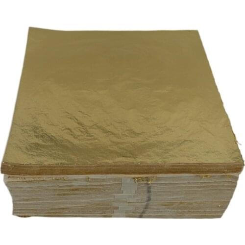 1000 sheets 16x16cm Art Craft Paper Imitation Gold Sliver Genuine Copper Leaves - Foil Paper for Gilding Craft Decoration