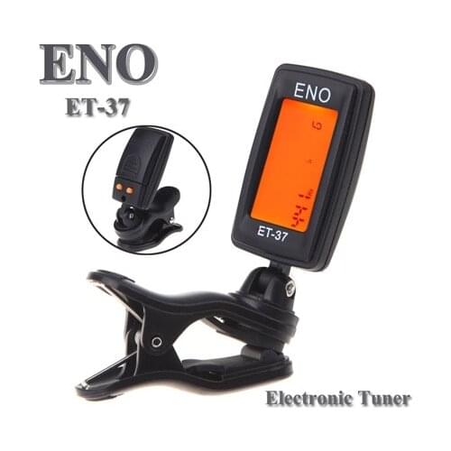 ENO Guitar tuner Mini LCD Clip-on Electronic Guitar Chromatic Bass Violin Ukulel Tuner Wind Instrument Universal Guitar parts