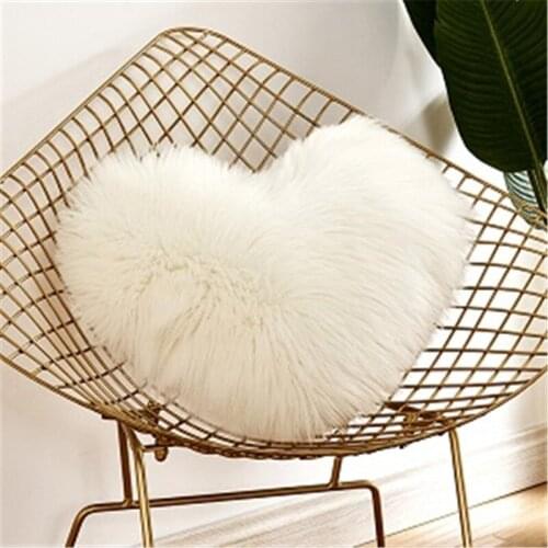 Fashion Solid Color Cushion Hug Pillowcase Love-shaped Sofa Cushion Cover Washable Without Core Hug Pillowcase