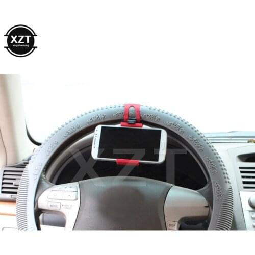 Newest Car Phone Holder Steering Wheel Bike Clip Mount Mobile Phone Stand Socket For Samsung for iPhone for Redmi Note