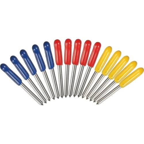 New cutting tungsten knife 15 pieces / sets, Mimaki plotter Ethylene cutting knife 22x1.5mm Roland blade 30/45/60 degrees