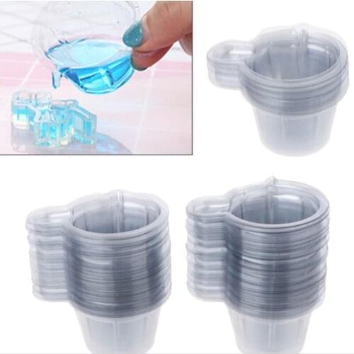 Plastic Disposable Cups Dispenser Silicone Resin Mold Kit For DIY Epoxy Resin Jewelry Making Tools Accessories