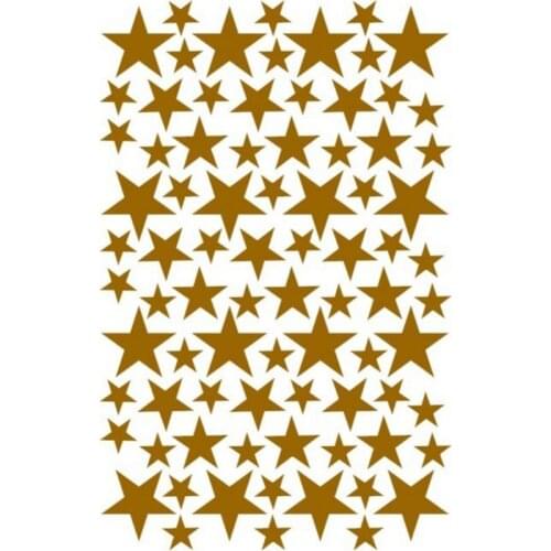 39Pcs/Set Five-pointed Star Pattern Removable Wall Stickers Kids Bedroom Decor