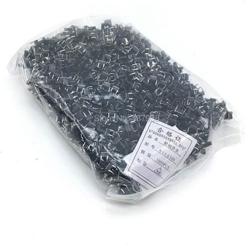 1000pcs 6*6*10MM Tact Switch Tactile Switch Micro Switch 6x6x10MM Push button Switch 4pin Momentary Type