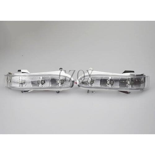 Kamshing Right & Left Rearview Mirror LED Turn Signal For Mercede Benz S320 S350 S500 S600 Mirror Light Lamp Flashes Indicators