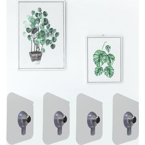 Punch-Free Non-Marking Screw Stickers Wall Picture Hook Invisible Traceless Hardwall Drywall Picture Hanging Kit