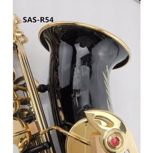 High Quality Classic R54 Model Alto Eb Tune Saxophone Black E Flat Sax With Case Mouthpiece Reeds Straps Professional Free Ship