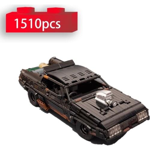 High-Tech RC Max Black Interceptor Car Model Building Blocks Super Racing Vehicle with Motor MOC Bricks Toys for Children Gifts