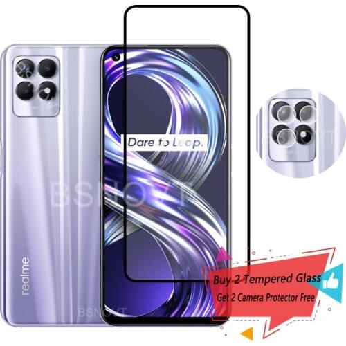 Glass For Oppo Realme 8i Screen Protector Tempered Glass For Realme 8i 8 i Glass For Realme 8i 8 7i 6 8S 7 5G GT C21 Camera Lens