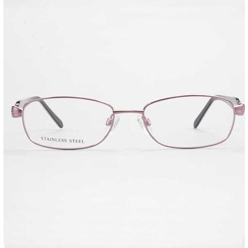 YOUTOP Females Myopia Anti-blue Ray Stainless Steel eyewear Womens Full Rim Metal Classic Eyeglasses Frame N7722