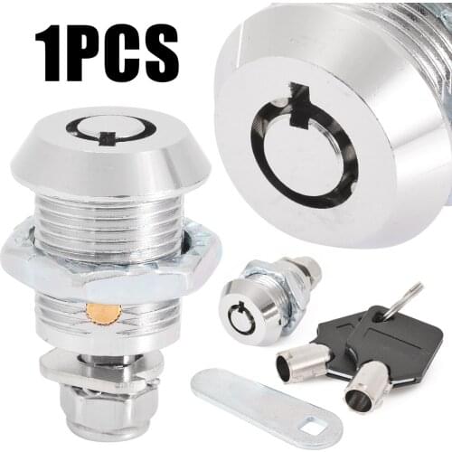 1 set Zinc Alloy 90 ° Rotation angle Cylinder Barrel Cupboard / Drawer Safe Lock Security Protect Locks