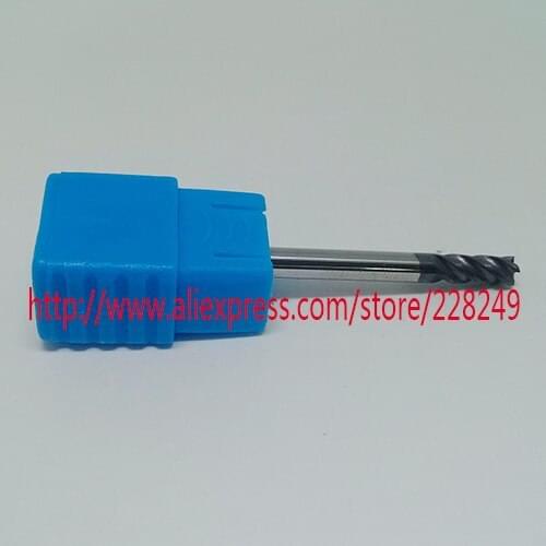 1pc D3*8*D3*50 HRC45 4 Flutes Flat Square Tungsten Solide Carbide End Mills For CNC Milling Tools